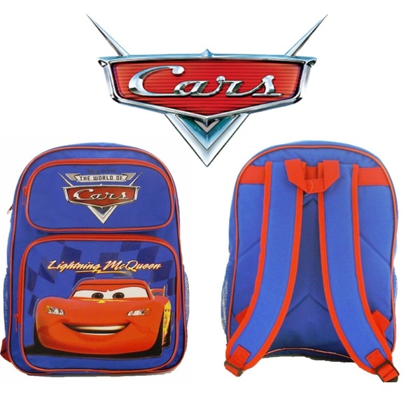 Disney Other - Disney Cars Blue 16" Disney Backpack for Children